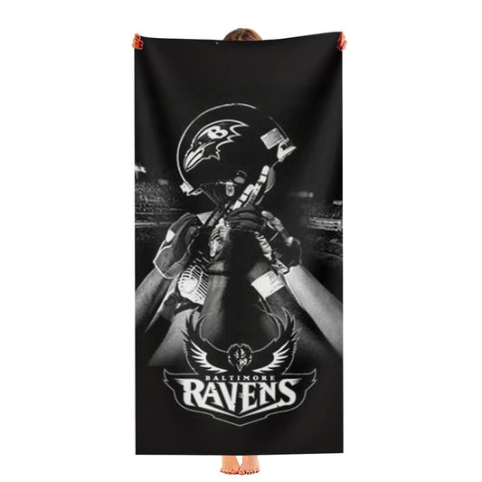 Baltimore Ravens Bw Ultra-Soft Luxury Bathroom Towels
