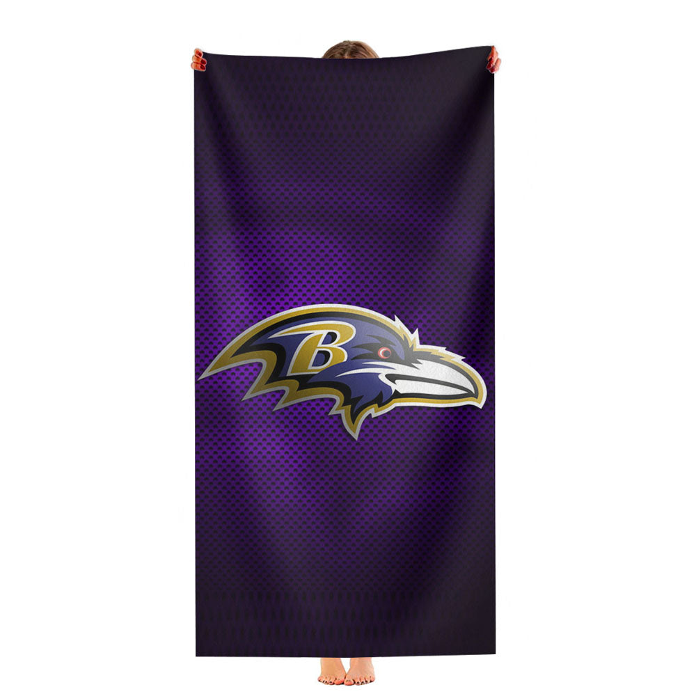 Baltimore Ravens Logo Ultra-Soft Luxury Bathroom Towels
