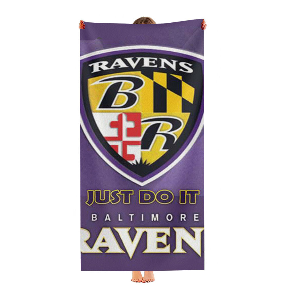 Baltimore Ravens Shield Ultra-Soft Luxury Bathroom Towels