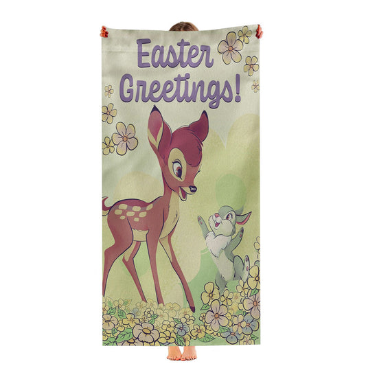 Bambi Deer Disney Easter Ultra-Soft Luxury Bathroom Towels