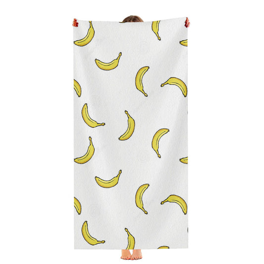 Banana Pattern Ultra-Soft Luxury Bathroom Towels