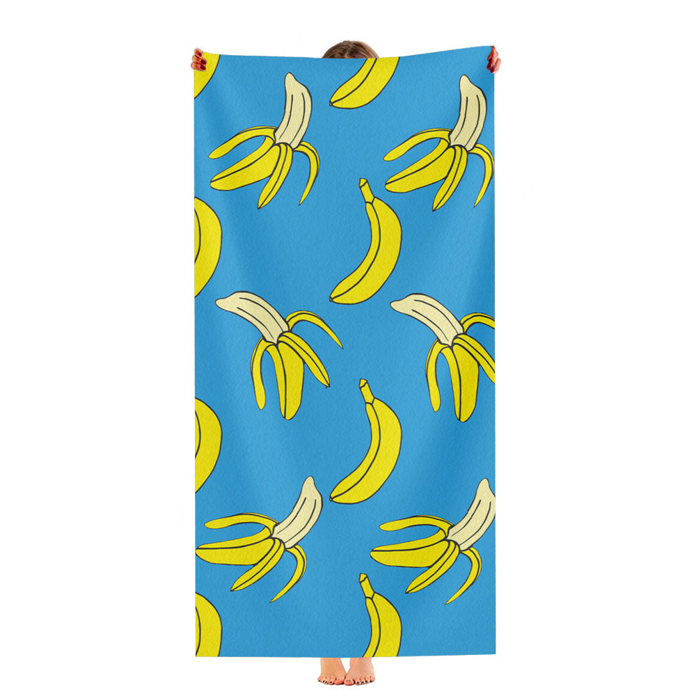 Banana Tumblr Pattern Ultra-Soft Luxury Bathroom Towels