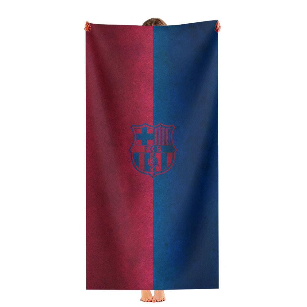 Barcelona Logo Pattern Ultra-Soft Luxury Bathroom Towels
