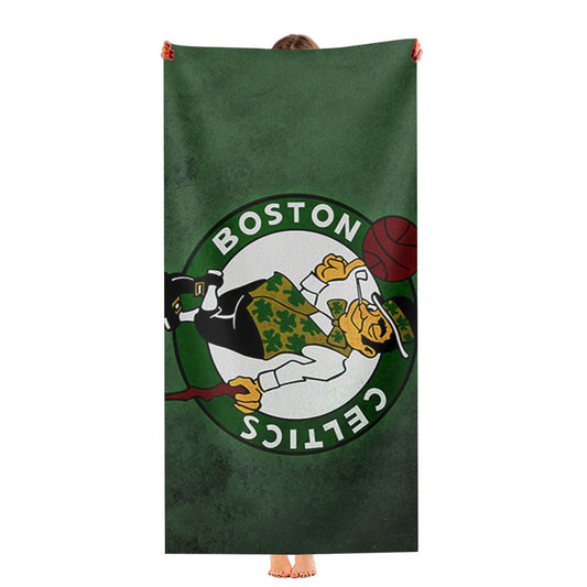 Basket Ball Boston Celtic Ultra-Soft Luxury Bathroom Towels