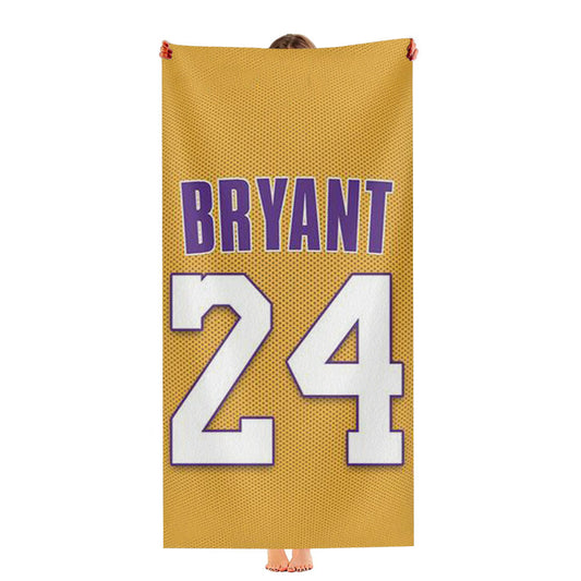 Basketball Kobe Bryant Jersey Number Ultra-Soft Luxury Bathroom Towels