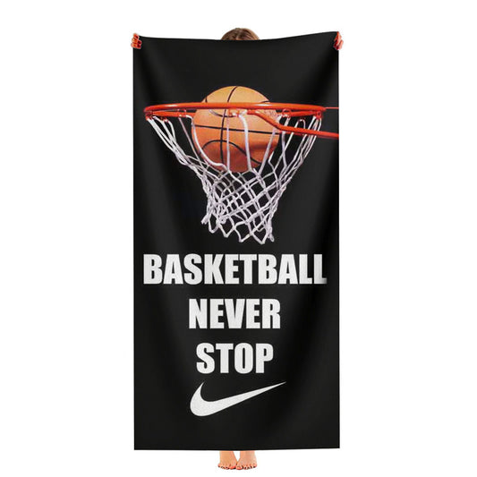 Basketball Never Stop Nike Ultra-Soft Luxury Bathroom Towels