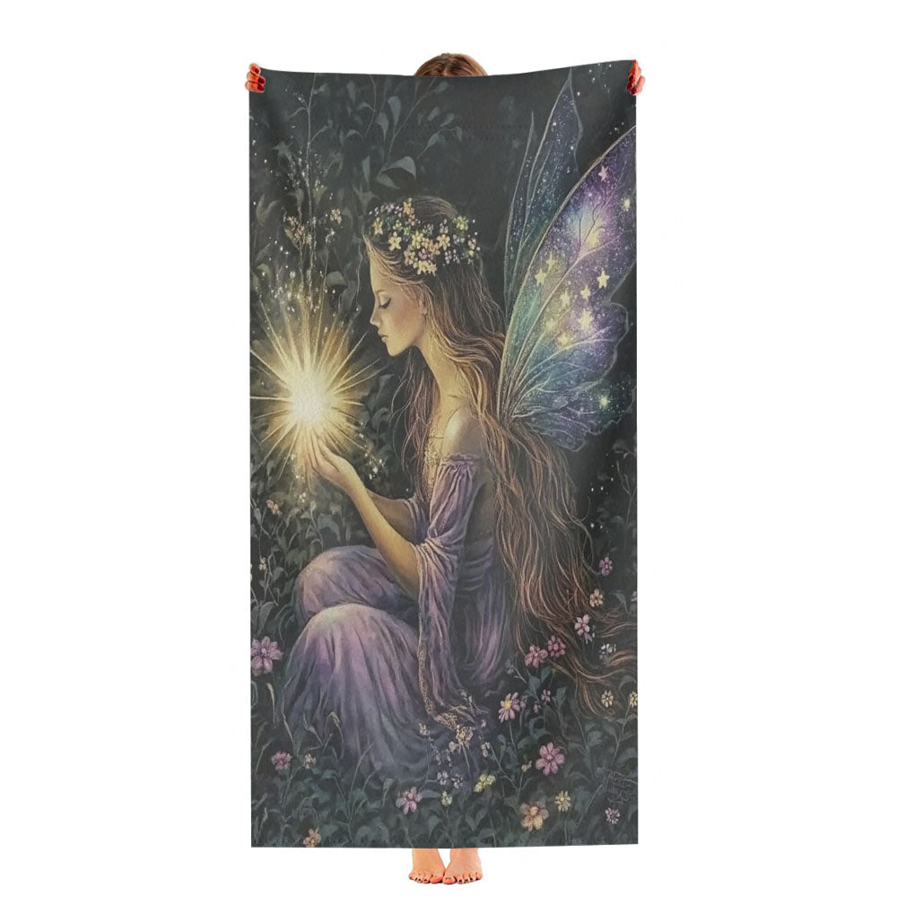 Beautiful Night Fairy Aura Ultra-Soft Luxury Bathroom Towels