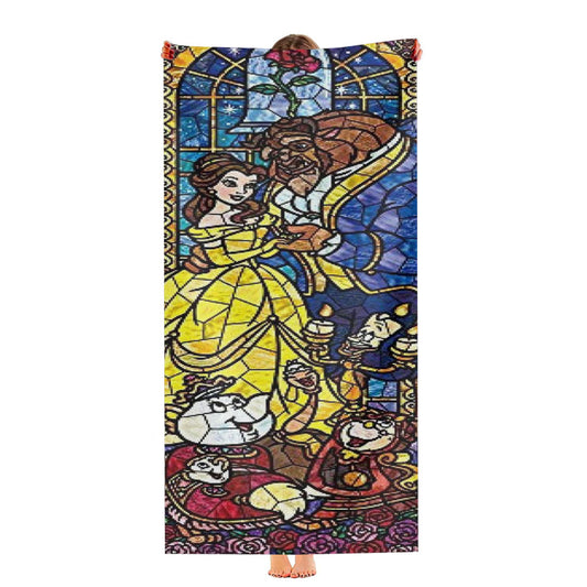Beauty And The Beast Glass Ultra-Soft Luxury Bathroom Towels