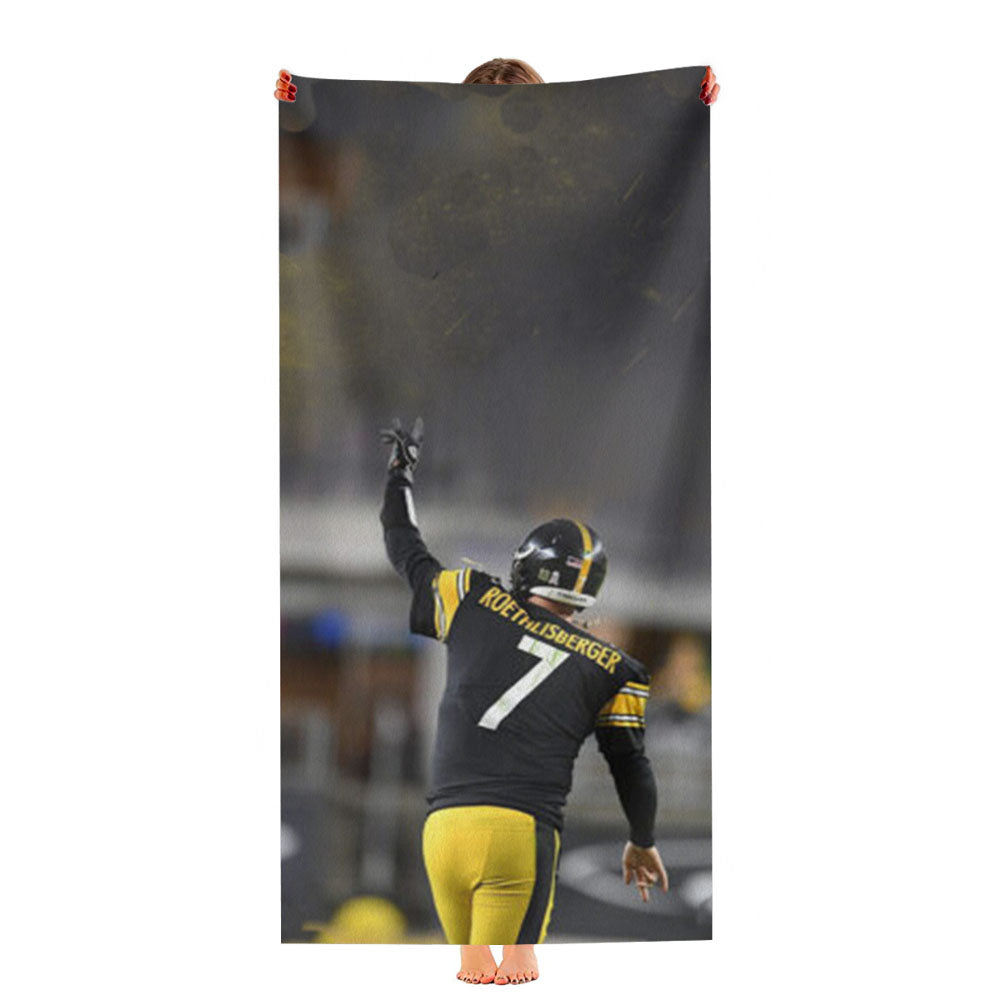 Ben Roethlisberger Pittsburgh Steelers Ultra-Soft Luxury Bathroom Towels