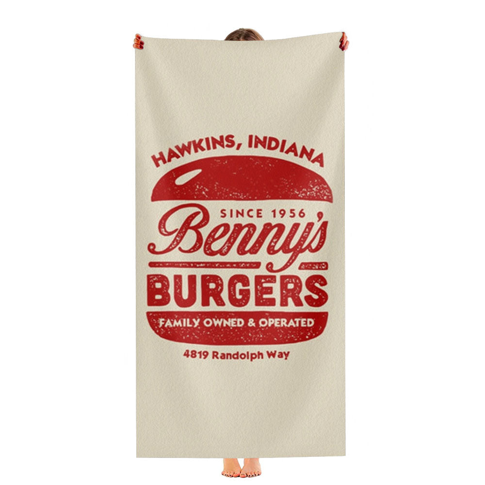 Benny'S Burgers Ultra-Soft Luxury Bathroom Towels