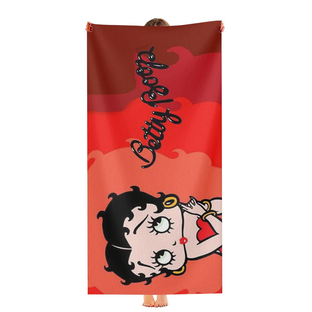 Betty Boop 4 Ultra-Soft Luxury Bathroom Towels