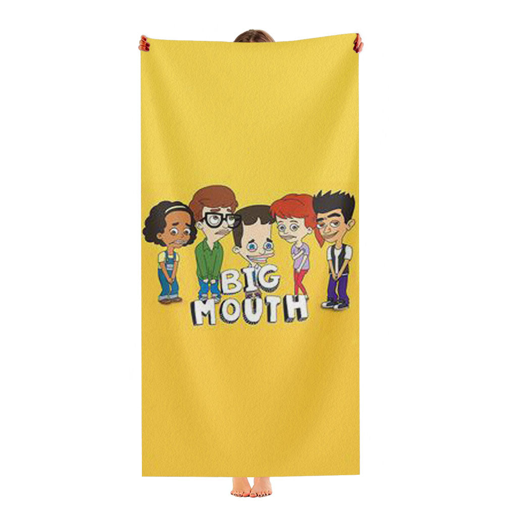 Big Mouth Cartoon Series Ultra-Soft Luxury Bathroom Towels