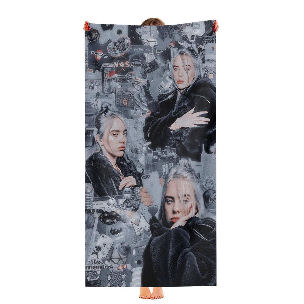 Billie Eilish Beautiful Pattern Ultra-Soft Luxury Bathroom Towels