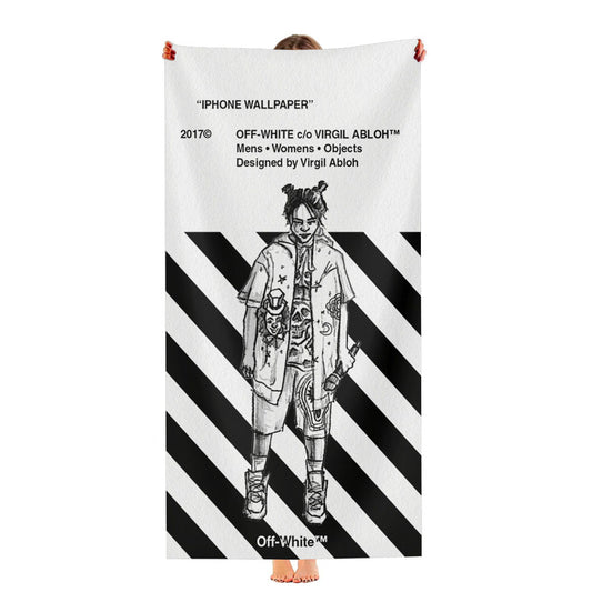 Billie Eilish Off White Virgil Abloh Ultra-Soft Luxury Bathroom Towels