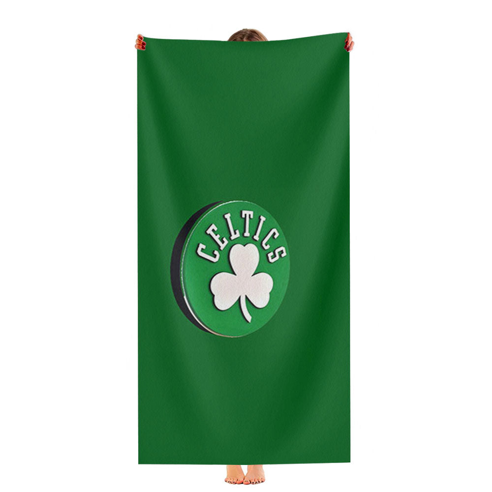 Black Boston Celtics Ultra-Soft Luxury Bathroom Towels
