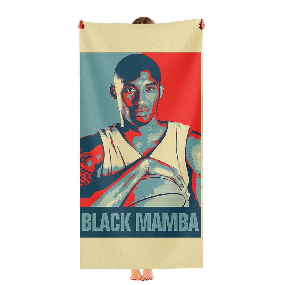 Black Mamba Kobe Bryant Pop Cu Ultra-Soft Luxury Bathroom Towels