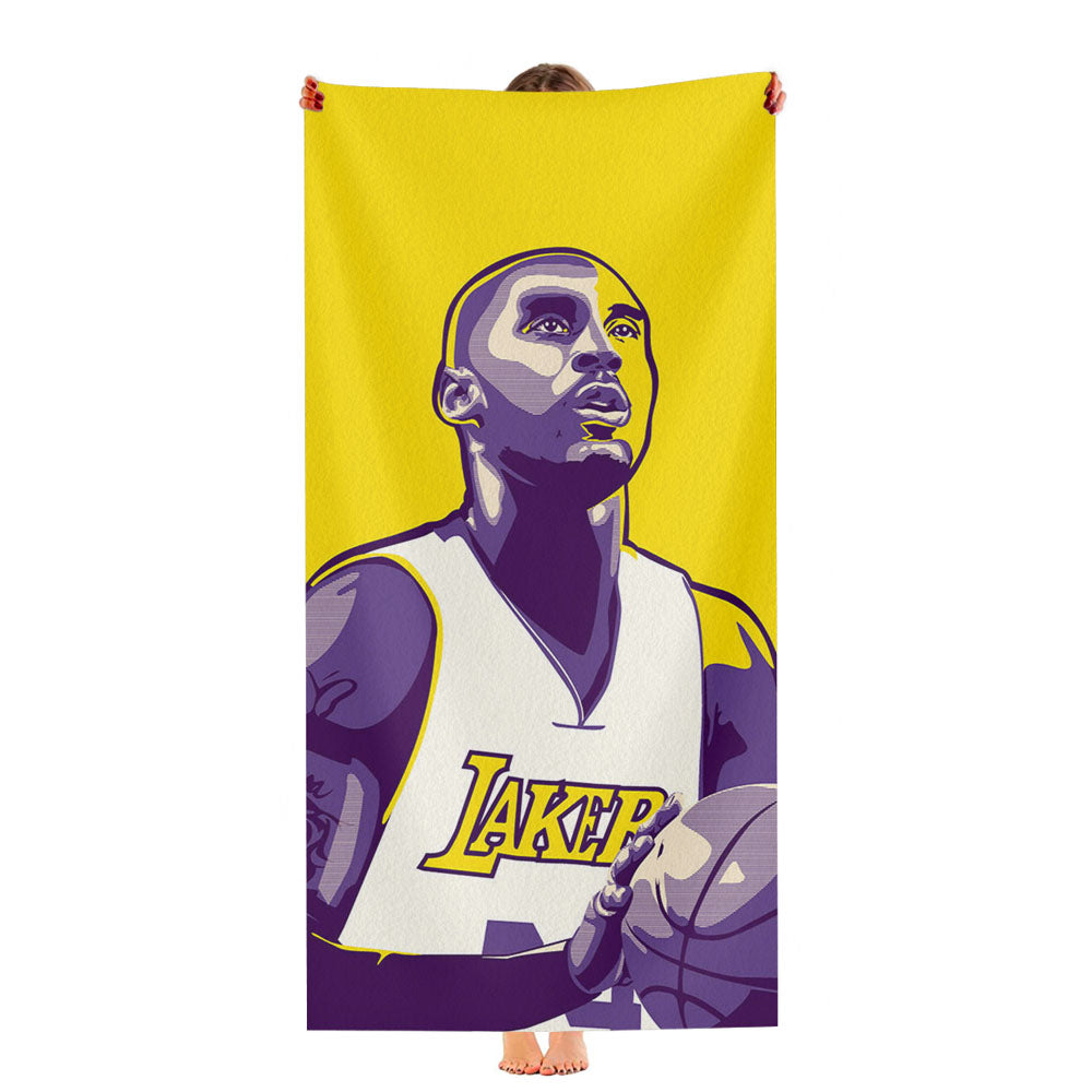 Black Mamba Lakers Kobe Bryant Nba Ultra-Soft Luxury Bathroom Towels