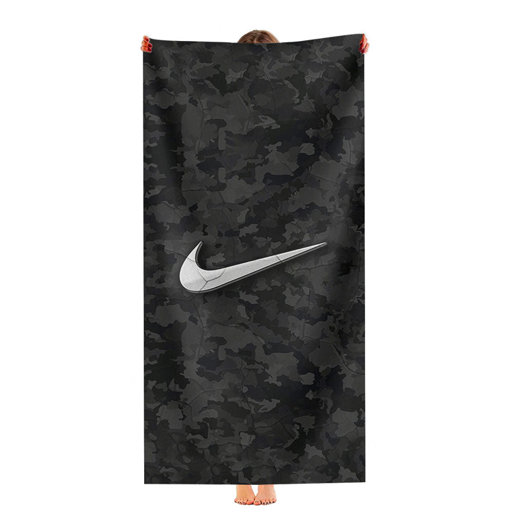 Black Nike Camo Ultra-Soft Luxury Bathroom Towels