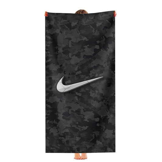 Black Nike Camo Ultra-Soft Luxury Bathroom Towels