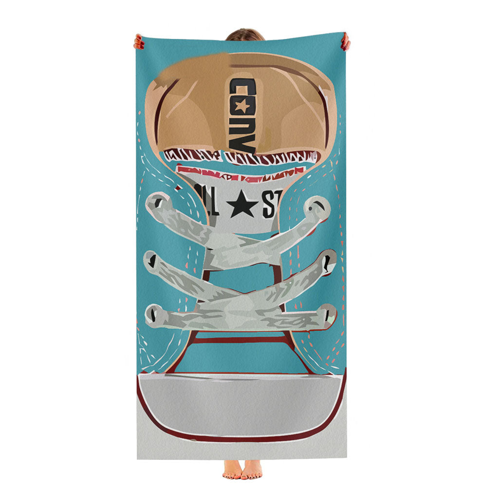 Blue Converse Ultra-Soft Luxury Bathroom Towels