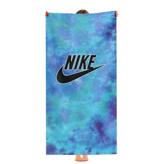 Blue Nike Tie Dye Ultra-Soft Luxury Bathroom Towels