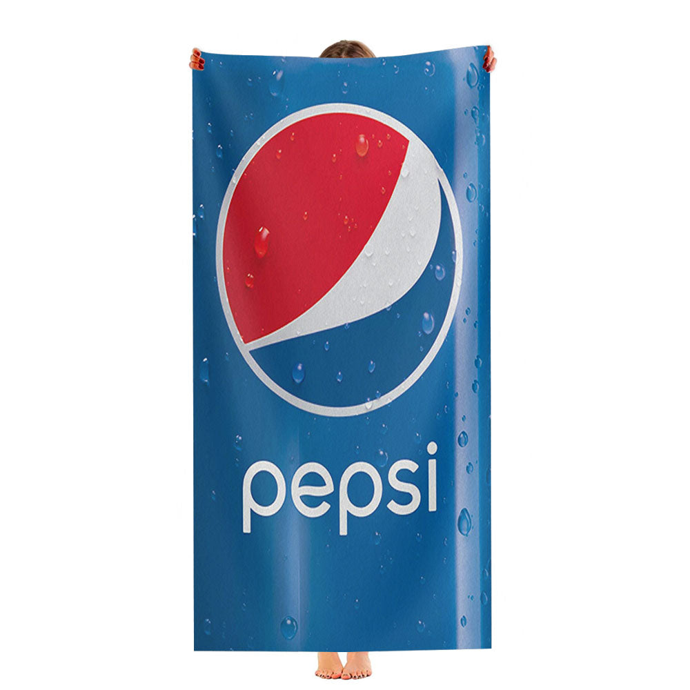 Blue Pepsi Soft Drink Ice Cans Ultra-Soft Luxury Bathroom Towels