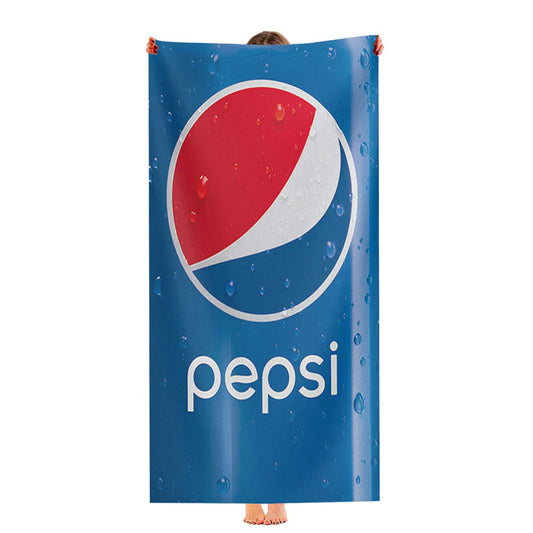 Blue Pepsi Soft Drink Ice Cans Ultra-Soft Luxury Bathroom Towels