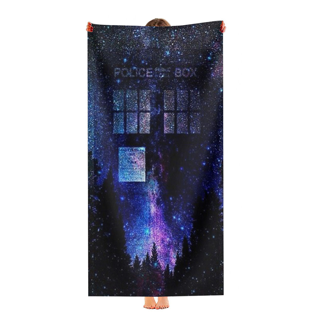 Bluetardis Tenth Doctor Dr Who In Space Ultra-Soft Luxury Bathroom Towels