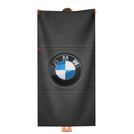 Bmw 3M Logo Leather Ultra-Soft Luxury Bathroom Towels