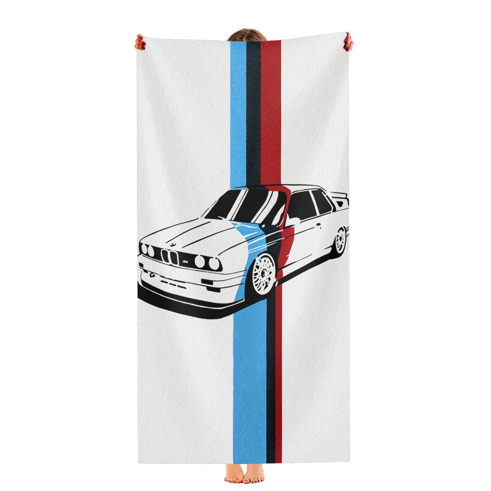 Bmw Artwork Ultra-Soft Luxury Bathroom Towels