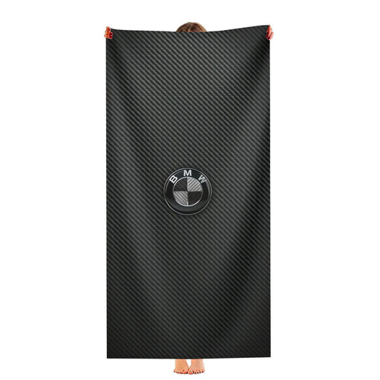 Bmw Cars Carbon Fiber Logo Ultra-Soft Luxury Bathroom Towels