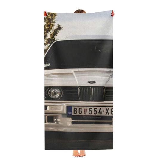 Bmw Head On Ultra-Soft Luxury Bathroom Towels