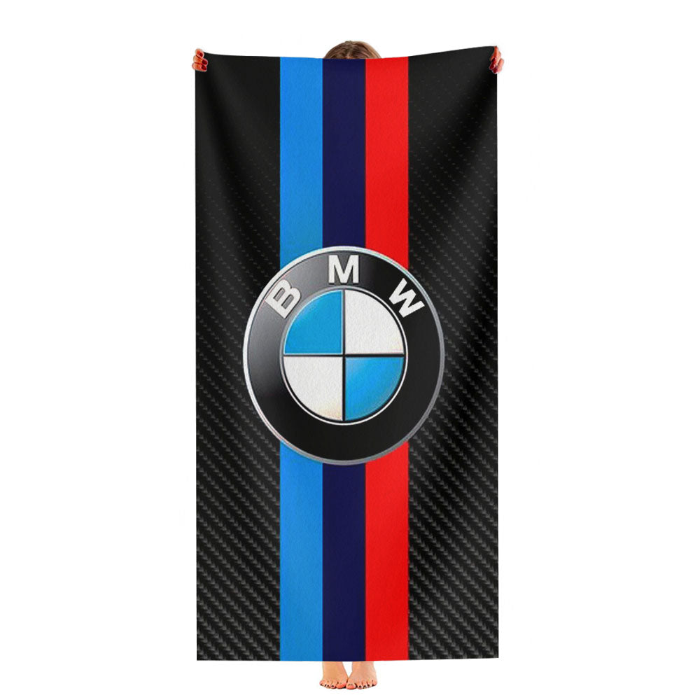 Bmw Logo 3 Stripe Ultra-Soft Luxury Bathroom Towels