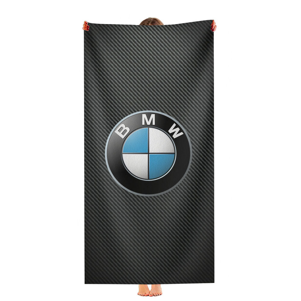 Bmw Logo Carbon Fiber Ultra-Soft Luxury Bathroom Towels