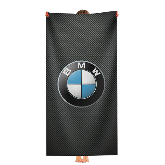 Bmw Logo Carbon Fiber Ultra-Soft Luxury Bathroom Towels