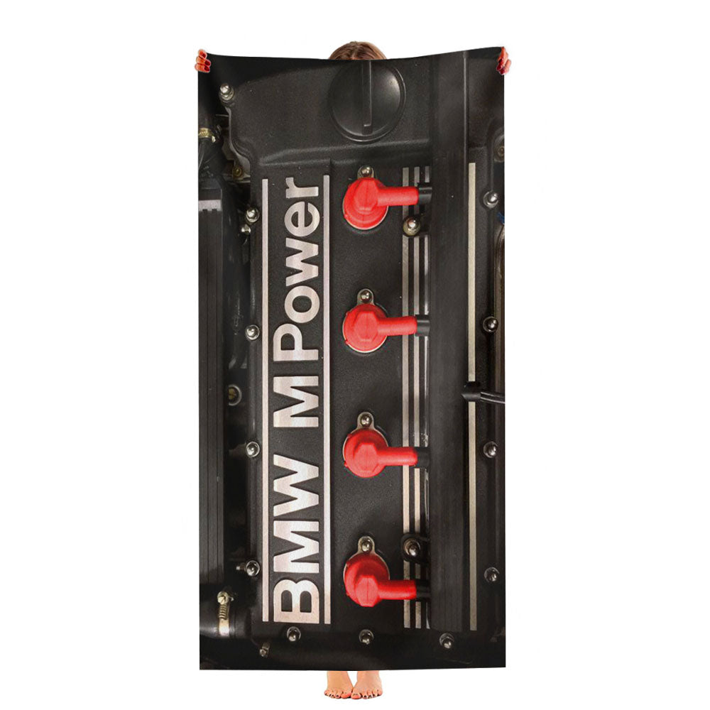 Bmw M Power Engine Ultra-Soft Luxury Bathroom Towels