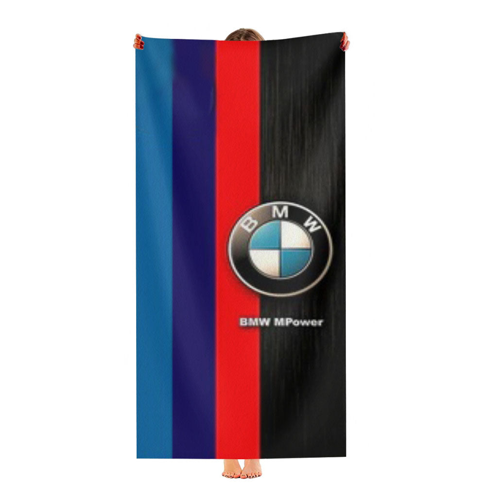 Bmw M Power Strip Ultra-Soft Luxury Bathroom Towels