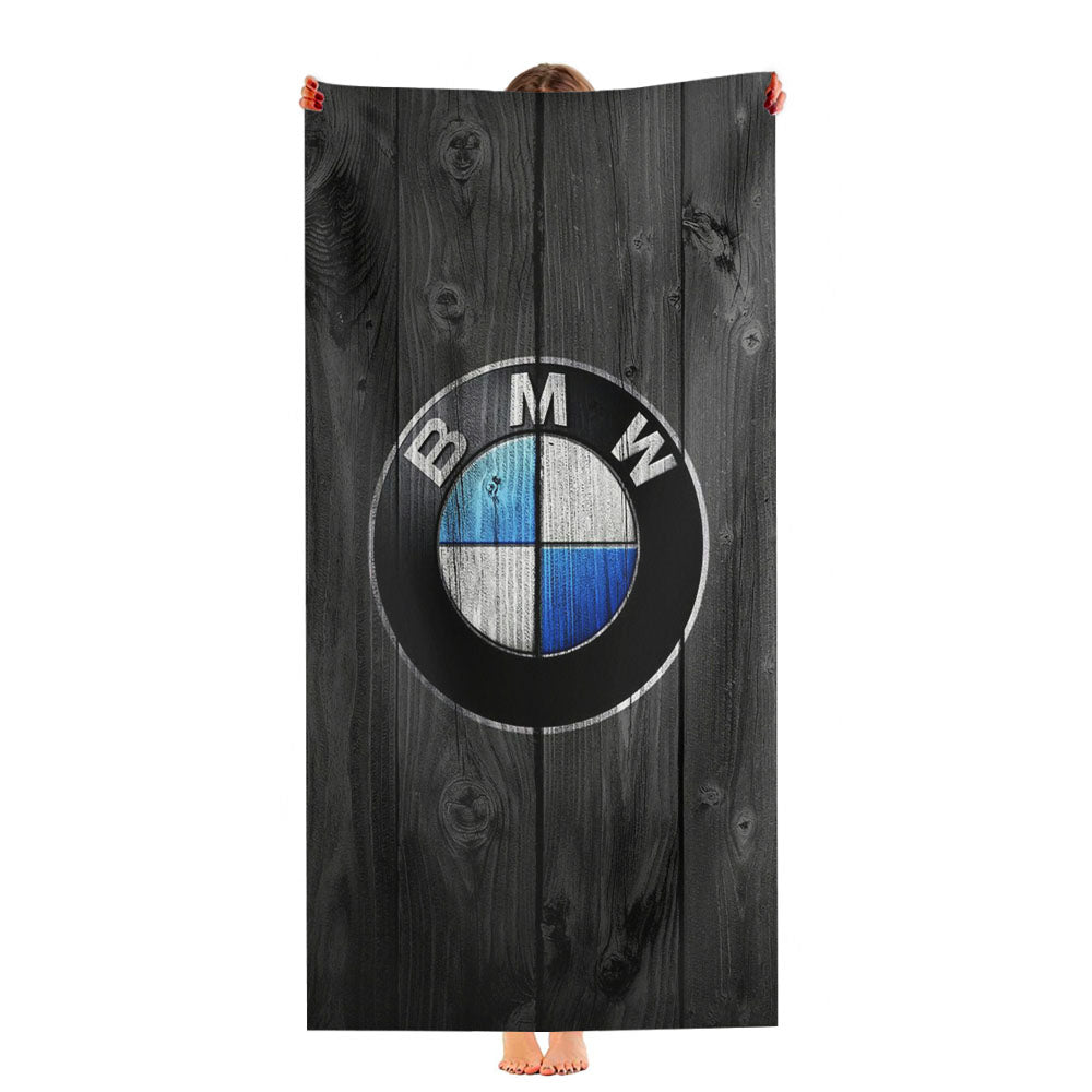 Bmw Wood Black Art Ultra-Soft Luxury Bathroom Towels