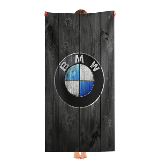 Bmw Wood Black Art Ultra-Soft Luxury Bathroom Towels