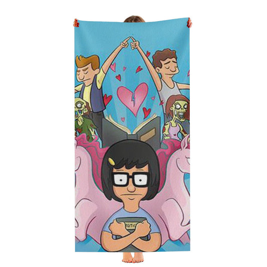 Bob'S Burgers Tina The Belchers Ultra-Soft Luxury Bathroom Towels