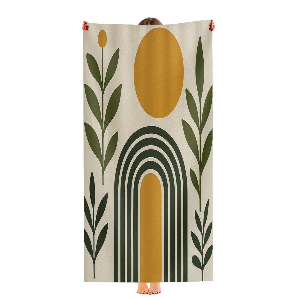 Boho Mid Century Modern Ultra-Soft Luxury Bathroom Towels