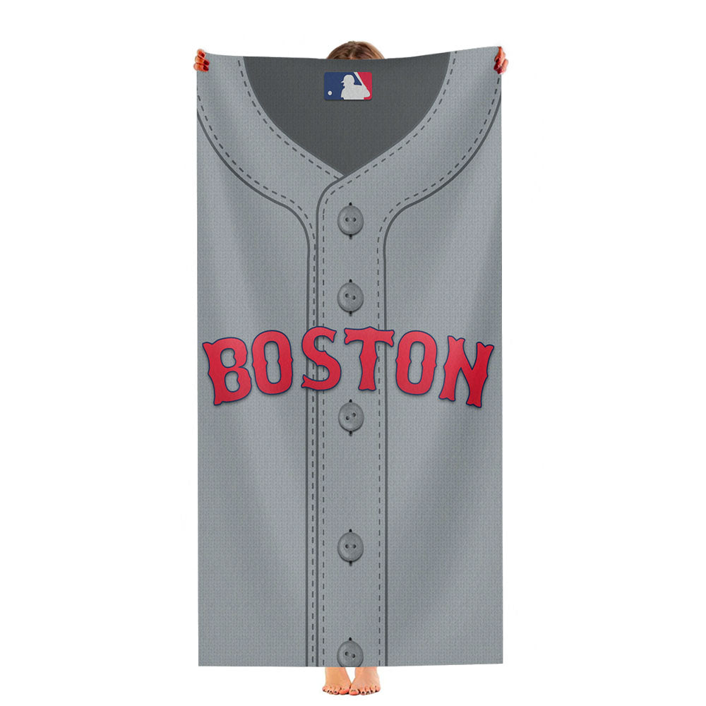 Boston Baseball Uniform Ultra-Soft Luxury Bathroom Towels