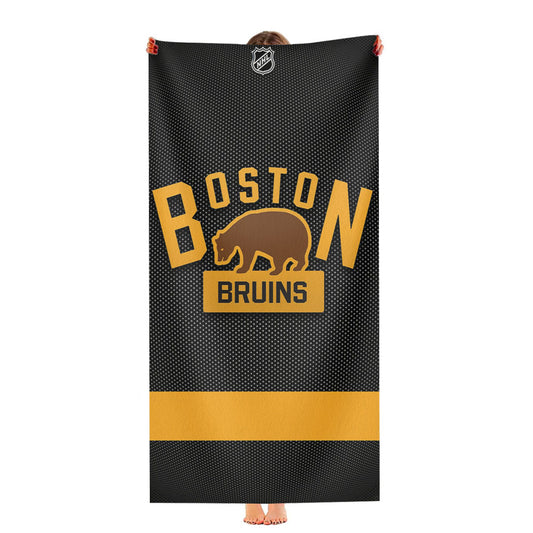 Boston Bruins Bear Ultra-Soft Luxury Bathroom Towels