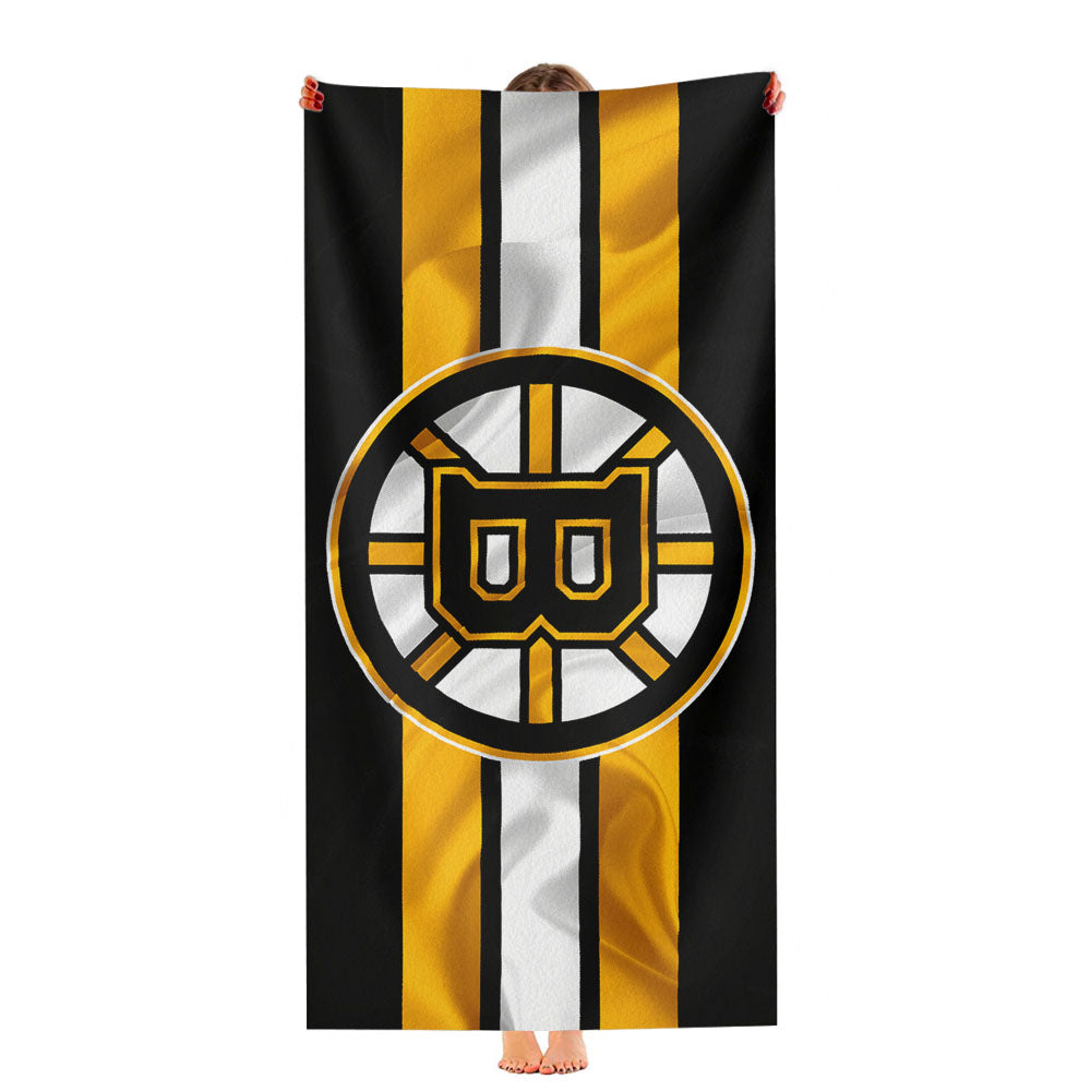 Boston Bruins Flag Ultra-Soft Luxury Bathroom Towels