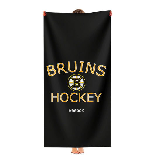 Boston Bruins Hockey Jersey Emblem Ultra-Soft Luxury Bathroom Towels
