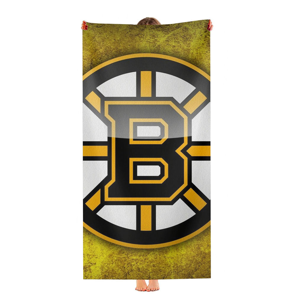 Boston Bruins Logo Image Ultra-Soft Luxury Bathroom Towels