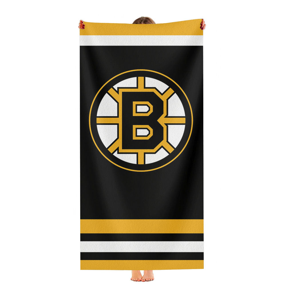 Boston Bruins Wallpaper Ultra-Soft Luxury Bathroom Towels