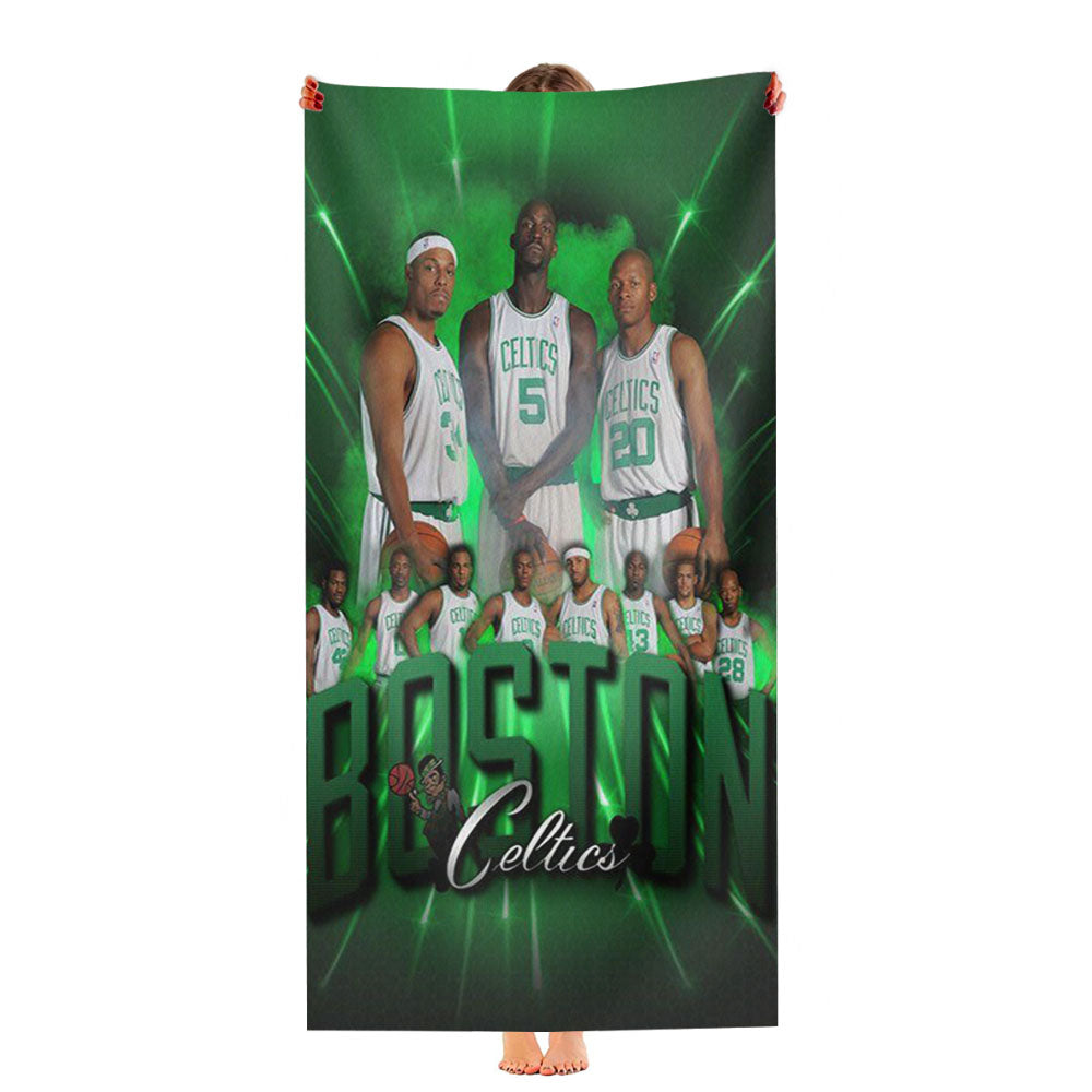 Boston Celtics Basketball Player Ultra-Soft Luxury Bathroom Towels