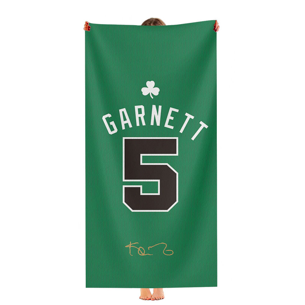 Boston Celtics Garnett Ultra-Soft Luxury Bathroom Towels