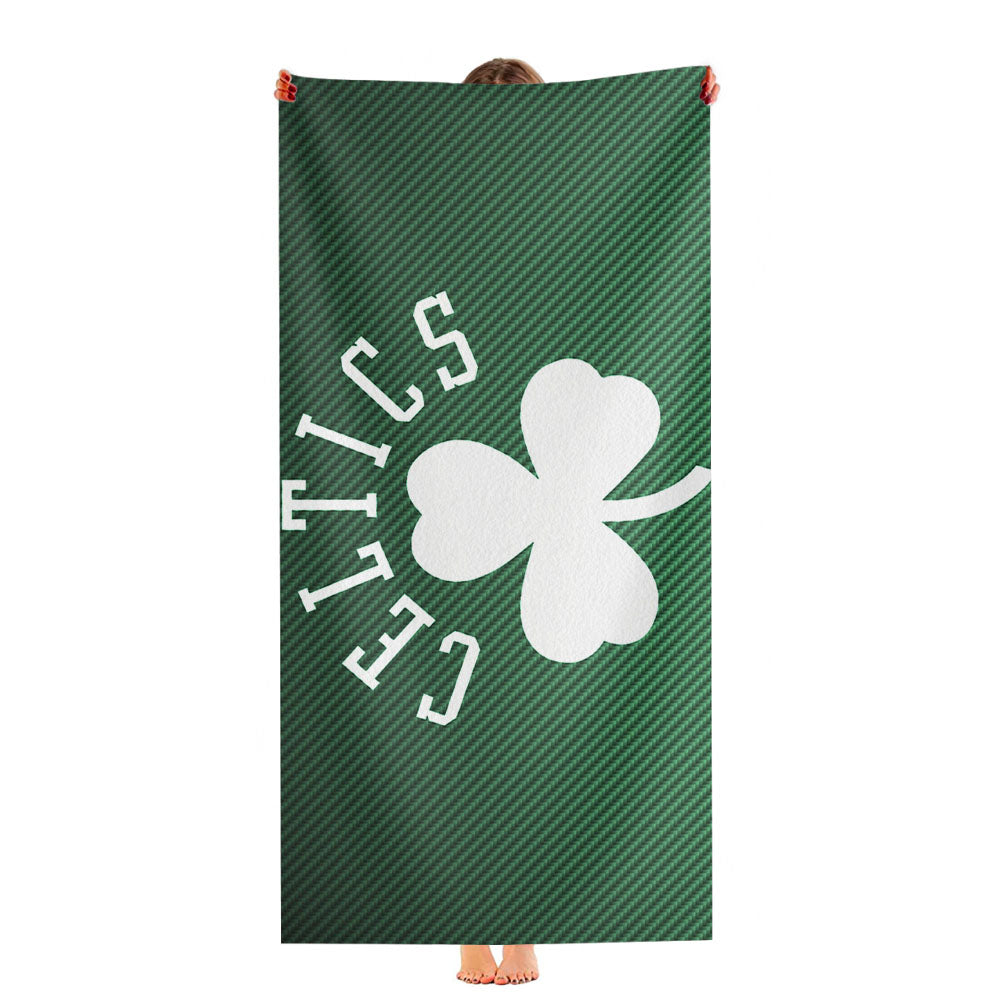 Boston Celtics Green Carbon Ultra-Soft Luxury Bathroom Towels